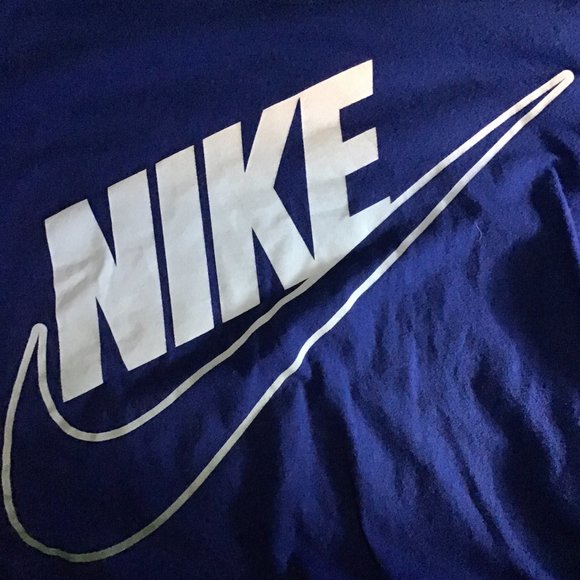 Nike‎ Slim Fit Crop Top Blue Size Medium - Picture 3 of 3